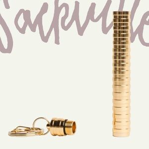 SACKVILLE & CO CARRY CASE KEYCHAIN GOLDTONE NEW